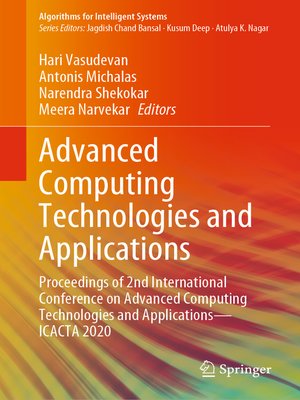 cover image of Advanced Computing Technologies and Applications